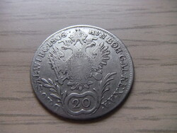 20  Krajcár  Ezüst érem  1808  Ausztria  A képen látható állapotban