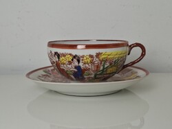 Régi kínai porcelán csésze tányérral