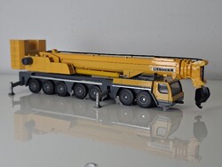 Sárga fém SIKU - LIEBHERR daruskocsi hét tengelyes mobil daru 23 cm
