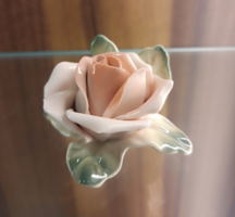 Vintage német porcelán rózsa – 1963-ból
