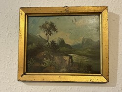 Antik festmény tájkép