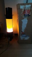 Retro orosz szovjet space age kozmosz lámpa, hangulatlámpa, lávalámpa, dobozával