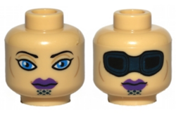 Luminara Unduli fej EREDETI LEGO minifigura elem - Star Wars 7869 - Új