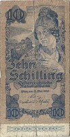 10 schilling 1945 II. kiadás kövér sorozatszám