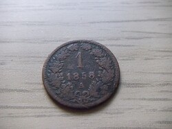 1    Krajcár  ( A ) 1858     Ausztria  A képen látható állapotban