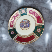 Antik Jelenetes Adler Porcelán Tányér - Napóleon