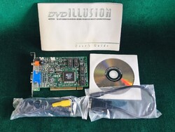 DVD Illusion / Sigma EM8300 PCI MPEG-2/DVD dekóder szett – kábelekkel, teszteletlen
