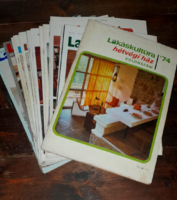 Lakáskultúra magazin 16db. példánya + 1974-es különszám.