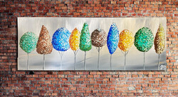 JMModernAbstract AUGUST 80X30 cm-es festmény feszített vásznon