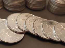300 gramm színezüst  50 darab Deák ezüst 200 Forint gyönyörű állapotban!