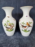 Herendi porcelán Rothschild mintás váza pár 7026/RO
