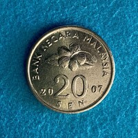 Malaysia - 20 sen - 2007 coin