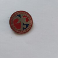 Szász Ferenc Iparcikk Kereskedelmi Szakmunkásképző Iskola jelvény, kitűző