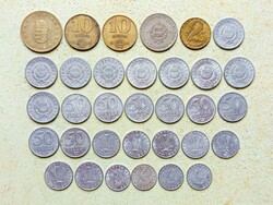 Magyarország 33 db Különböző Érme 10 20 50 Fillér 1 2 5 10 100 Forint 1967-1995