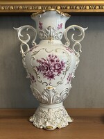 Hollóházi barokk váza 35 cm