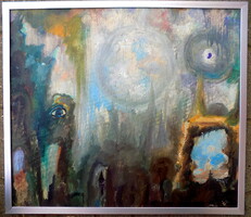 Imeretlen festő a Saphier gyűjteményből "Szürrealista kompozíció" Garanciával Számlával