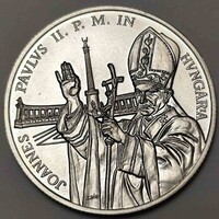 MNB ezüst 500 Forint Pápa látogatása 1991 BP