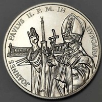 MNB ezüst 500 Forint Pápa látogatása 1991 BP