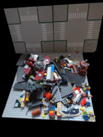 Ömlesztett LEGO - Alaplapokkal, figurákkal