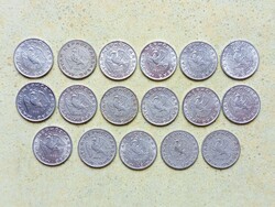 Magyarország 17 db Különböző Érme 10 Fillér 1968-1992