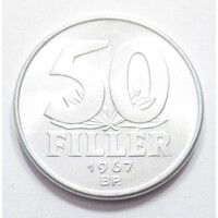 Magyarország,50 fillér 1967 aUNC+ aluminium