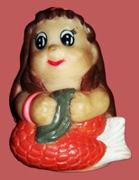 Vintage papírboltos trafikos MESE gumifigurás MANGA SELLŐ HABLEÁNY ceruza hegyező HIBÁTLAN