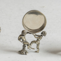 Ezüst miniatűr tükörtartó
