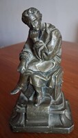Petőfi Sándor asztali díszszobor „Töprengő Petőfi” (15 cm)