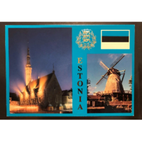 Philatelic postcard with stamps from Estonia # 5