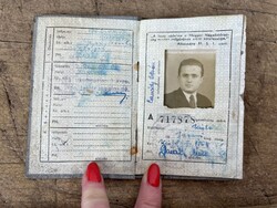 -AX435- Régi katonai igazolvány könyv Kiskőrös Magyar Néphadsereg okmány fotós papírrégiség retro MN