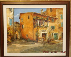 Szántó Lukács: Roviny . Mediterán söröző - 50 cm x 40 cm