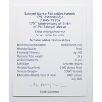 Magyarország,10000 forint 2020 PP - Szinyei Merse Pál - Certifikáció