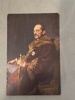 Régi képeslap.Benczúr: Gróf Tisza István Színes fotó.Postatiszta képeslap.