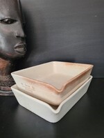 1800 as évek végi Villeroy & Boch Dresden Germany kerámia sütő tálak