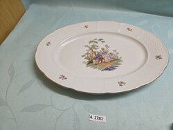 A1781 TK Thun Czechoslovakia jelenetes Natalie pecsenyéstál 38x27 cm