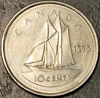 Kanada 10 cent, 1995.