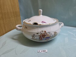 A1782 TK Thun Czechoslovakia jelenetes Natalie levesestál 30x13 cm