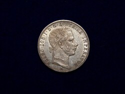 Ezüst I. Ferencz József 1 Forint / Florin  1860 kiváló állapotban