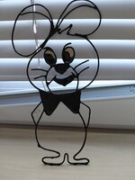 Inci (Pixie) retro egér rajzffilm-figura fémből