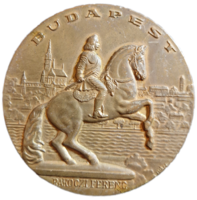 Budapest, Rákóczi Ferenc lovasszobor emlékérem