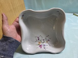 A1784 Zsolnay szögletes tálaló tál 21x21x6 cm