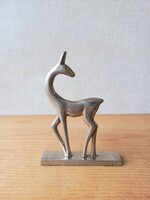 Fém őz figura Hagenauer stílusában