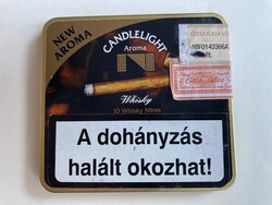 Candlelight Aroma Whisky Minis szivarka fémdobozban- bontott - 2006-ból