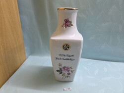 A1780 Hollóházi Bányász Kisz kupa '87 VSzB Tiszteletdíja váza 37 cm