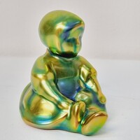 Zsolnay „Annuska” eozin porcelán figura - 100058
