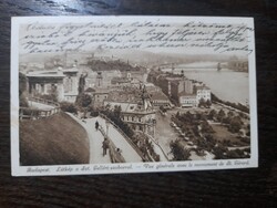 1928 Budapest Látkép a Szent Gellért szoborral