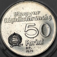 MNB ezüst 50 Forint 1974 BP