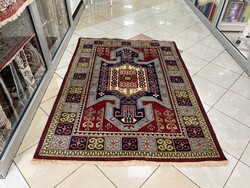 3561 KIÁRUSÍTÁS Török Kars kézi gyapjú perzsa szőnyeg 146X204CM
