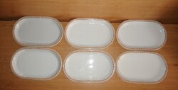 Alföldi porcelán terrakotta mintás ovális tányér készlet - 6 db (2)