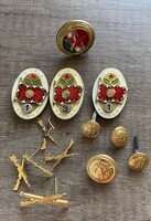 Tűzzománc katonai kitűzők, gombok